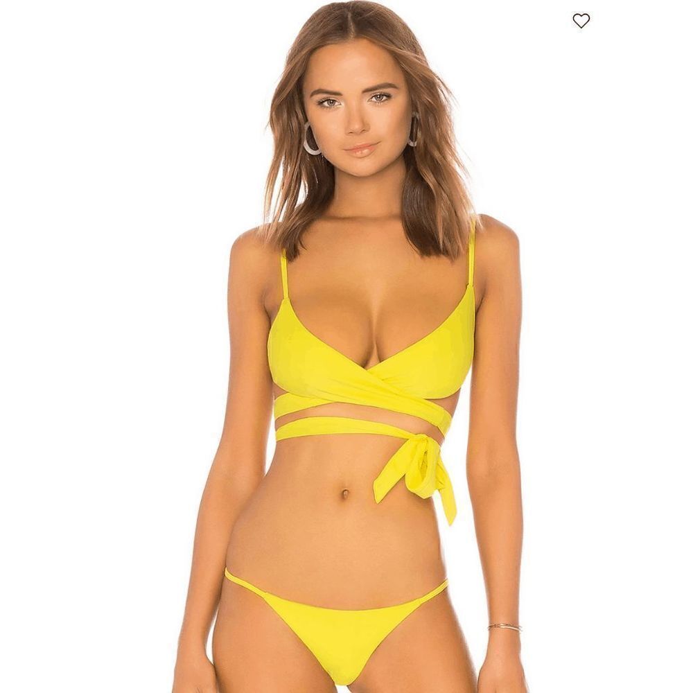 Lovers and Friends Tie Up Top in yellow Size S - Picture 1 of 4